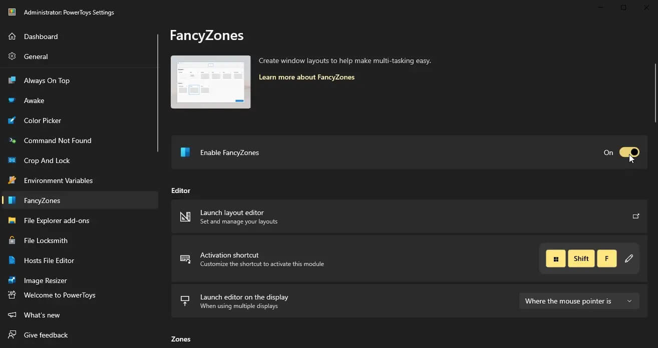 FancyZones