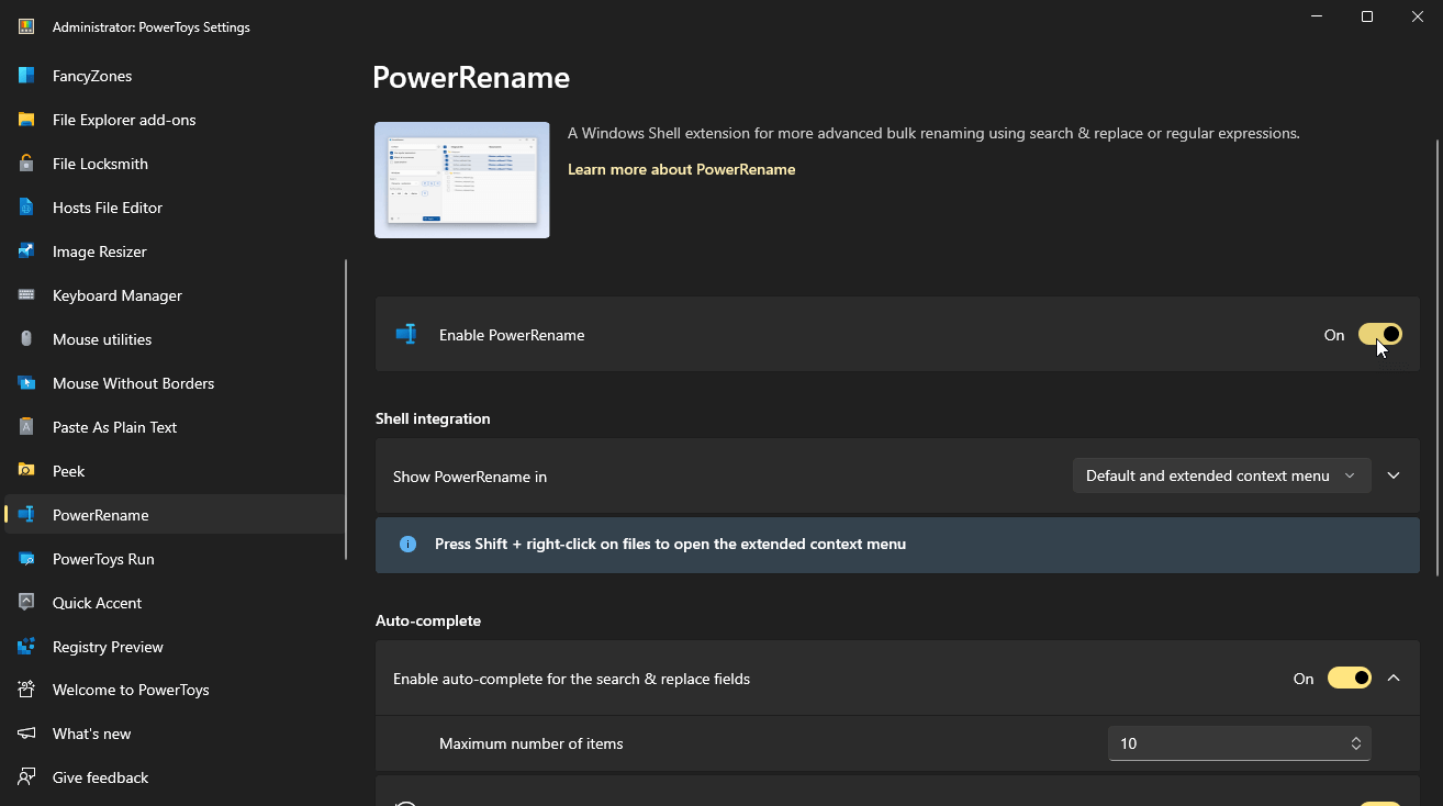 PowerRename