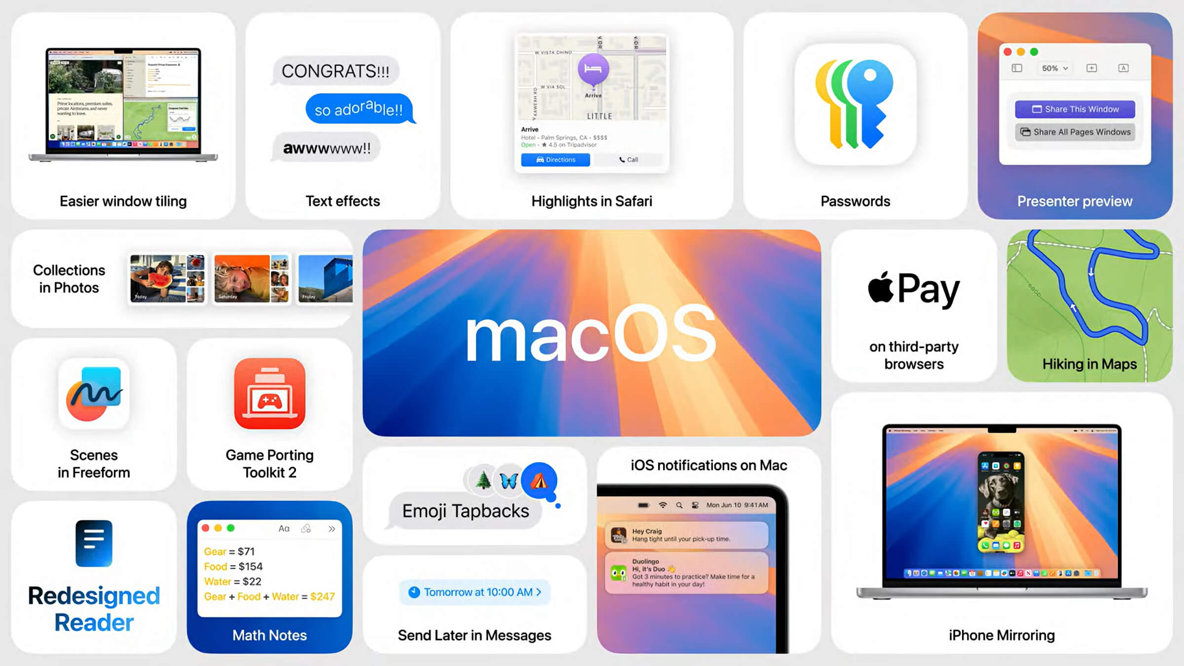 ما الجديد في تحديث macOS 15 Sequoia؟