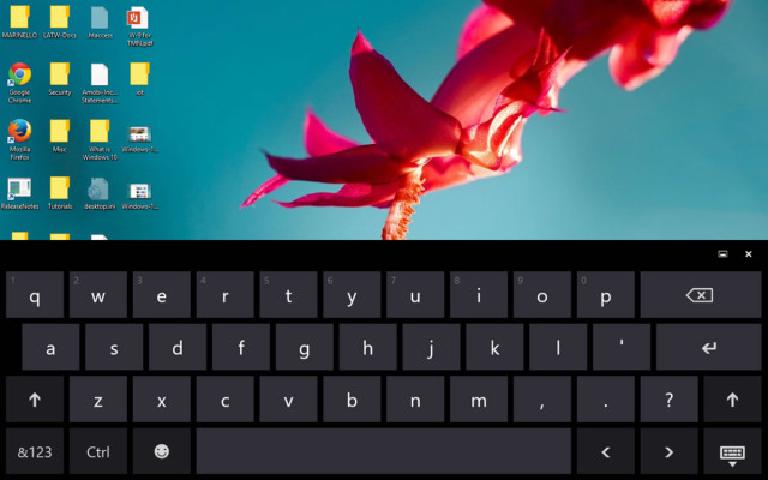 استخدام لوحة المفاتيح المرئية في ويندوز 10