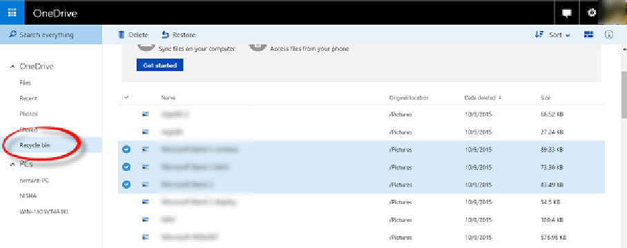 طريقة استعادة ملفات OneDrive المحذوفة من ويندوز 10