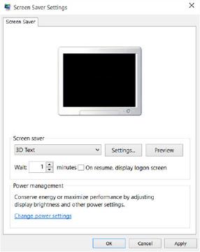 إعدادات شاشة التوقف Screen Saver في ويندوز 10