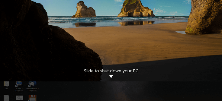 تعرف على ميزة Slide to shutdown المخفية في ويندوز 10