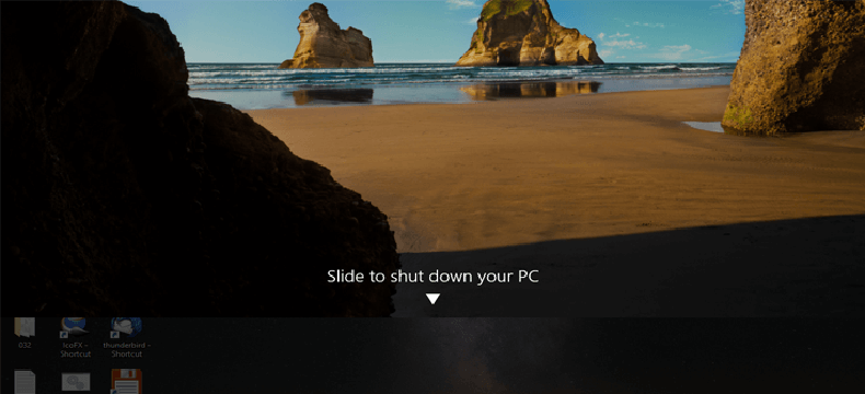 تعرف على ميزة Slide to shutdown المخفية في ويندوز 10