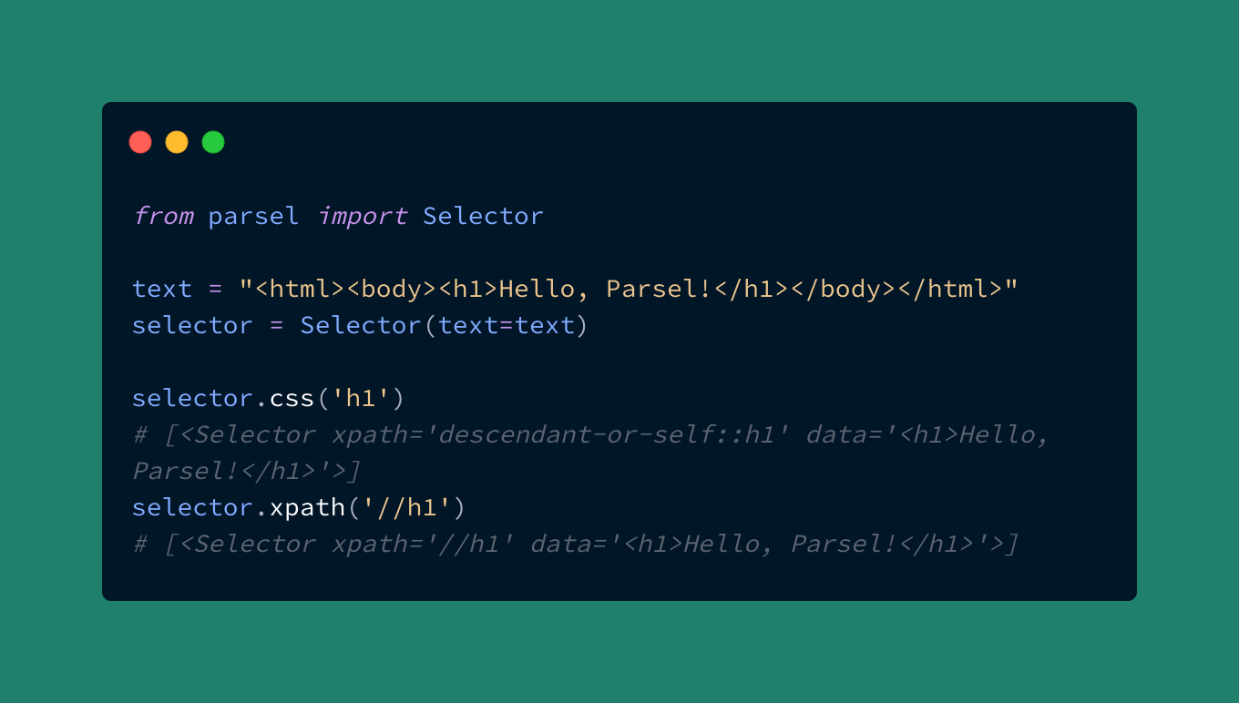 Using Parsel instead of Beautiful Soup for Web Scraping