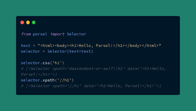 Using Parsel instead of Beautiful Soup for Web Scraping